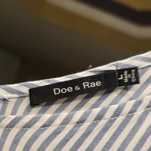 Doe & Rae Blue and White Striped Camisole - Picture 2 of 12